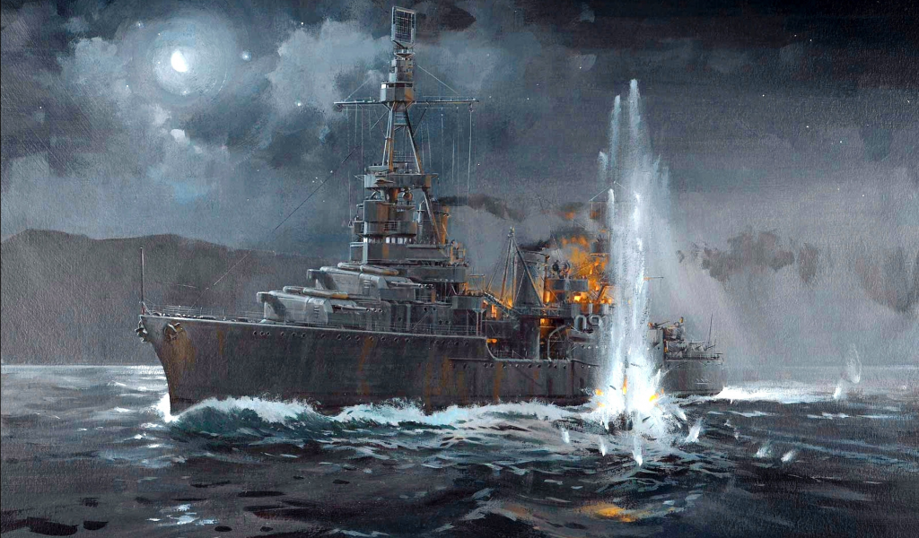 30 ноября 1942 года, арт, ночь, морской бой у тассафаронга