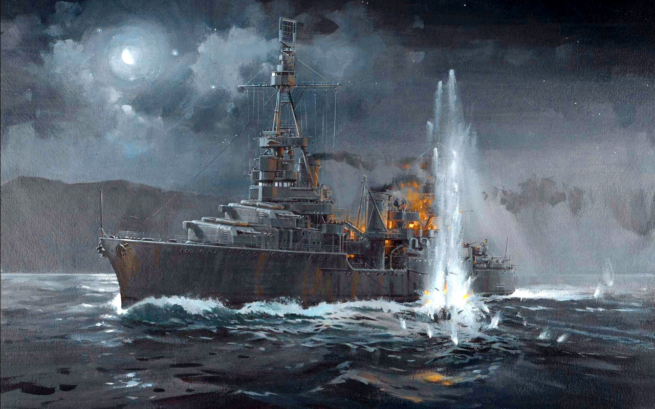 30 ноября 1942 года, арт, ночь, морской бой у тассафаронга