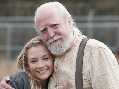 актёры, emily kinney, the walking dead, улыбки, scott wilson