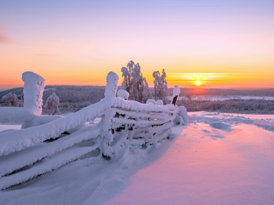 природа, winter, солнце, зима, снег, фон, розовое небо, обои