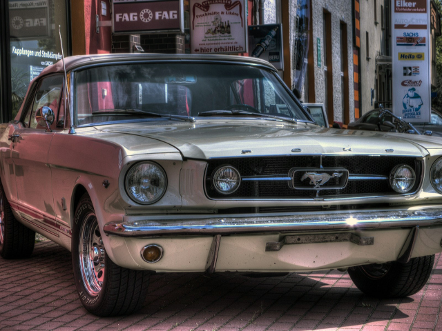 Плитка, авто, ретро, Ford Mustang
