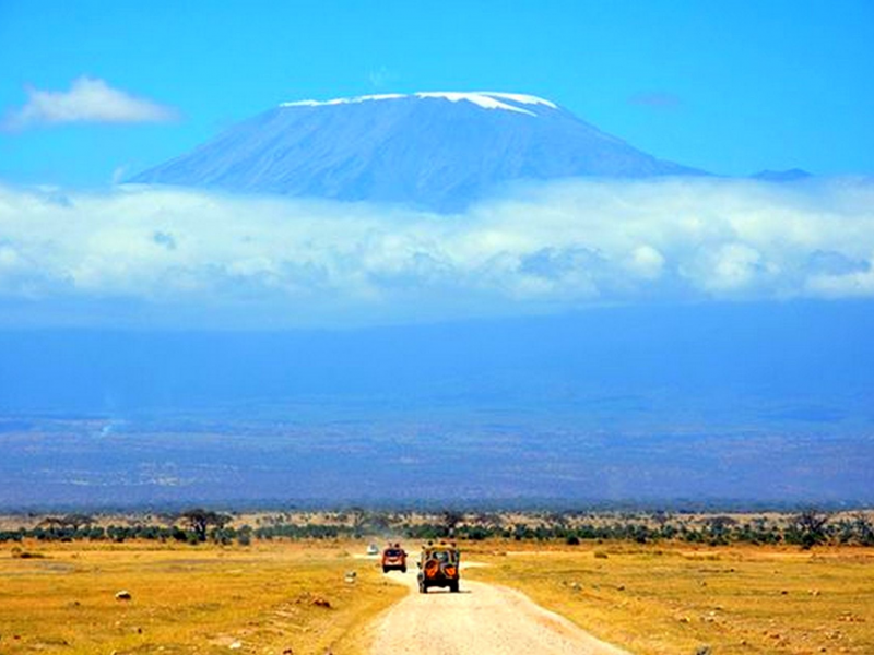горы, дорога, гора Килиманджаро, Танзания, Африка