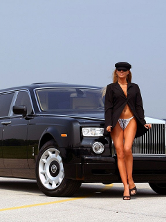 АВТО, Rolls Royce Phantom, с девой-водителем