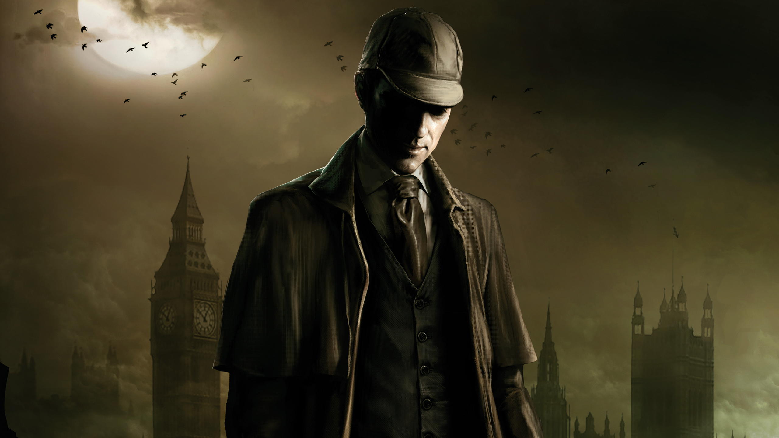 шерлок холмс, london, луна, лондон, the testament of sherlock holmes