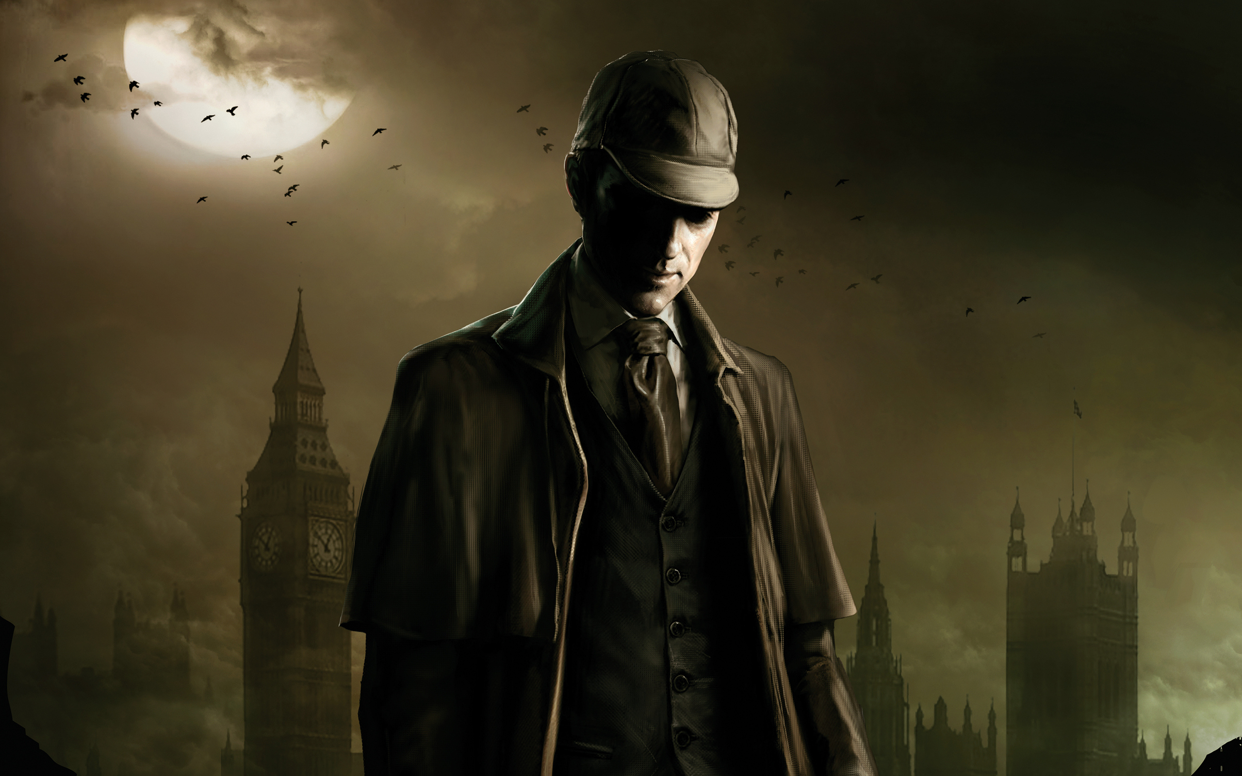 шерлок холмс, london, луна, лондон, the testament of sherlock holmes