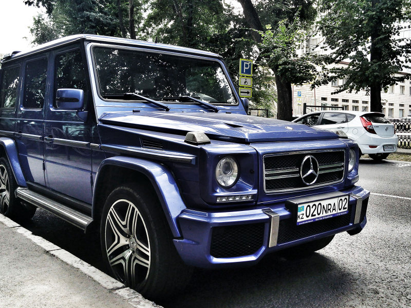 Mercedes, G63, AMG, Almaty