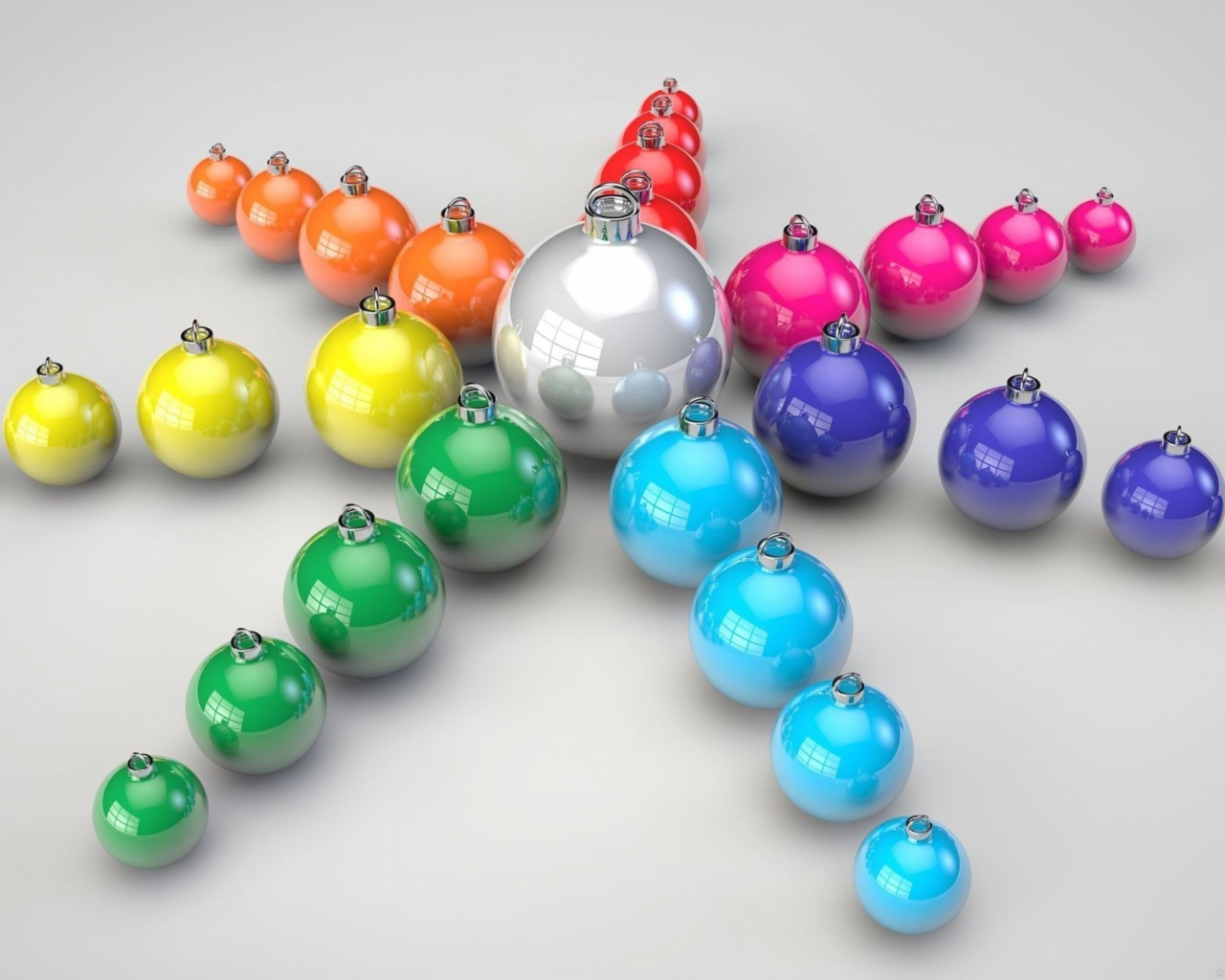 новый год, шарики, звезда, цвет, праздник, лучи, игрушки