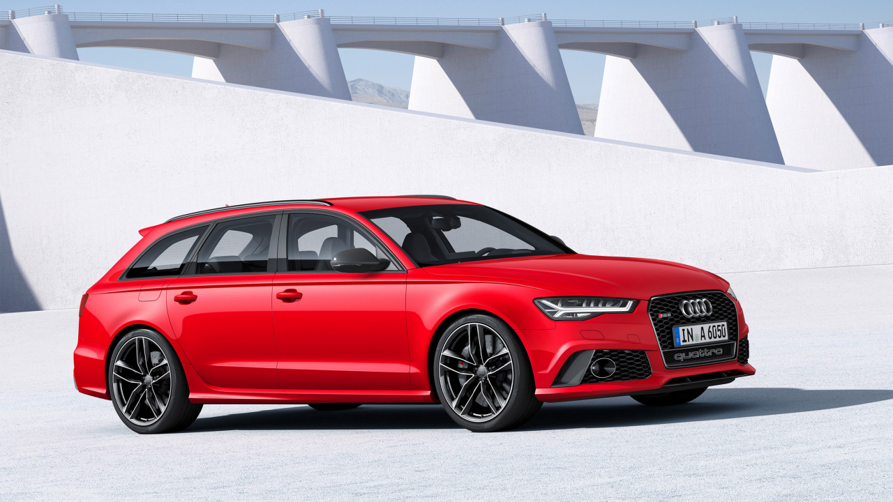 Audi, RS6, Front, Red, 2016