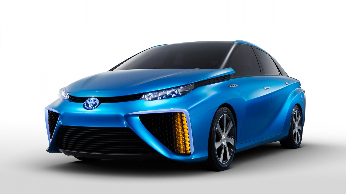 Toyota, FCV, Concept, Car, Blue