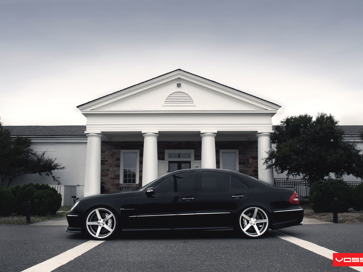 vossen, mercedes benz, black, amg, e class, w211