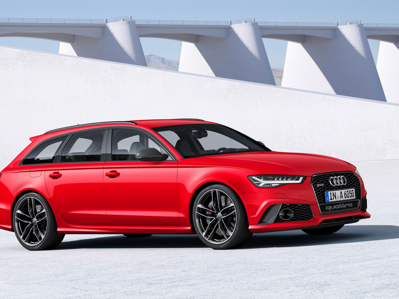 Audi, RS6, Front, Red, 2016