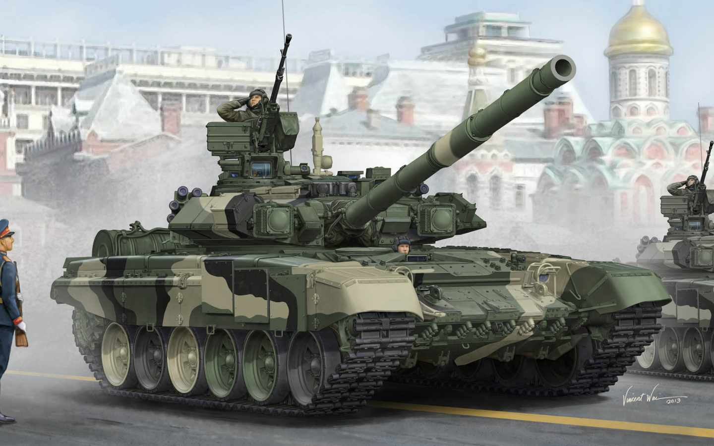 танк, 125-мм, арт, российский, калибр, т-90а, обт