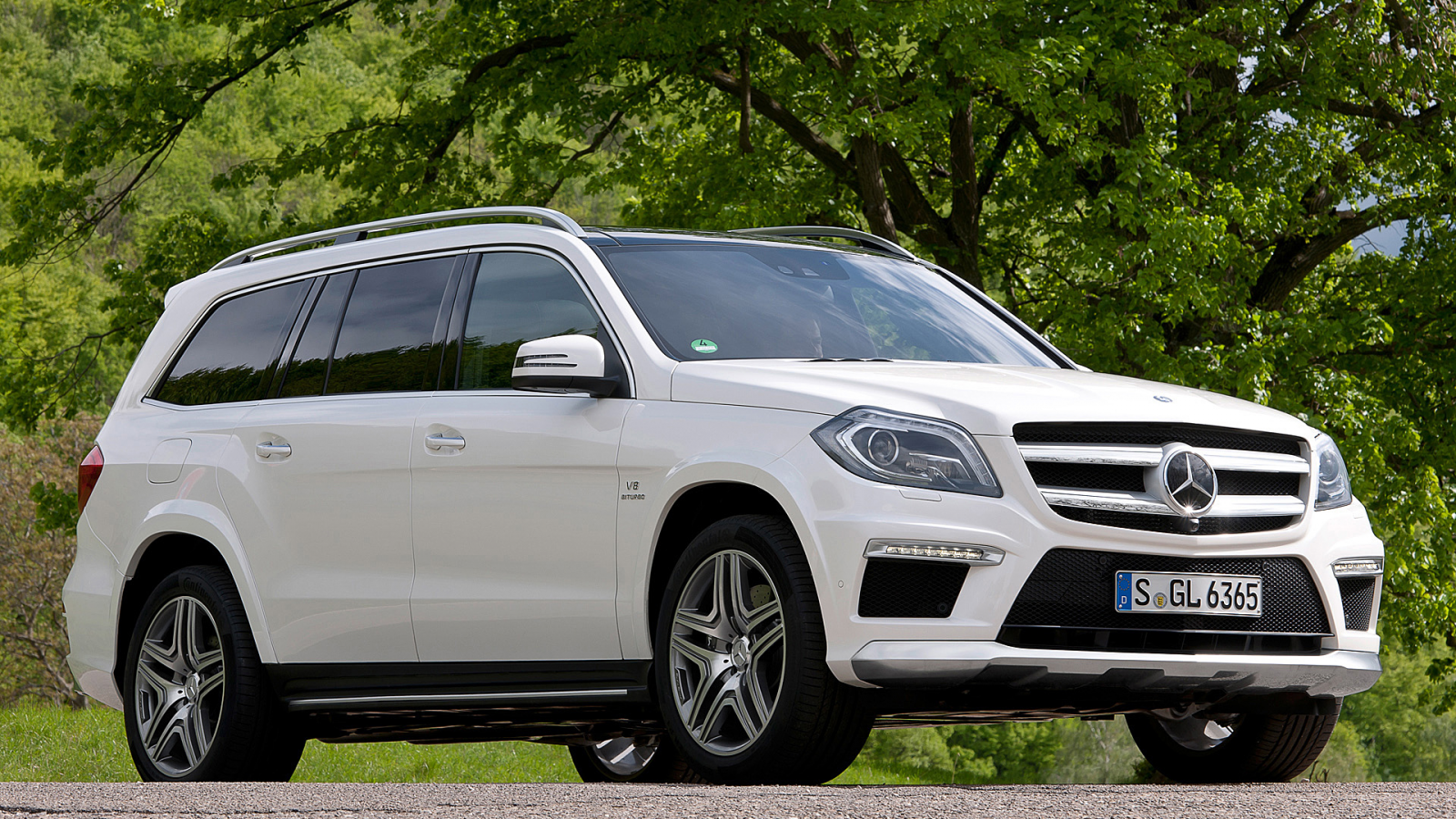 Дорога, зелень, авто, Mersedes-Benz-Gl63-AMG-2012