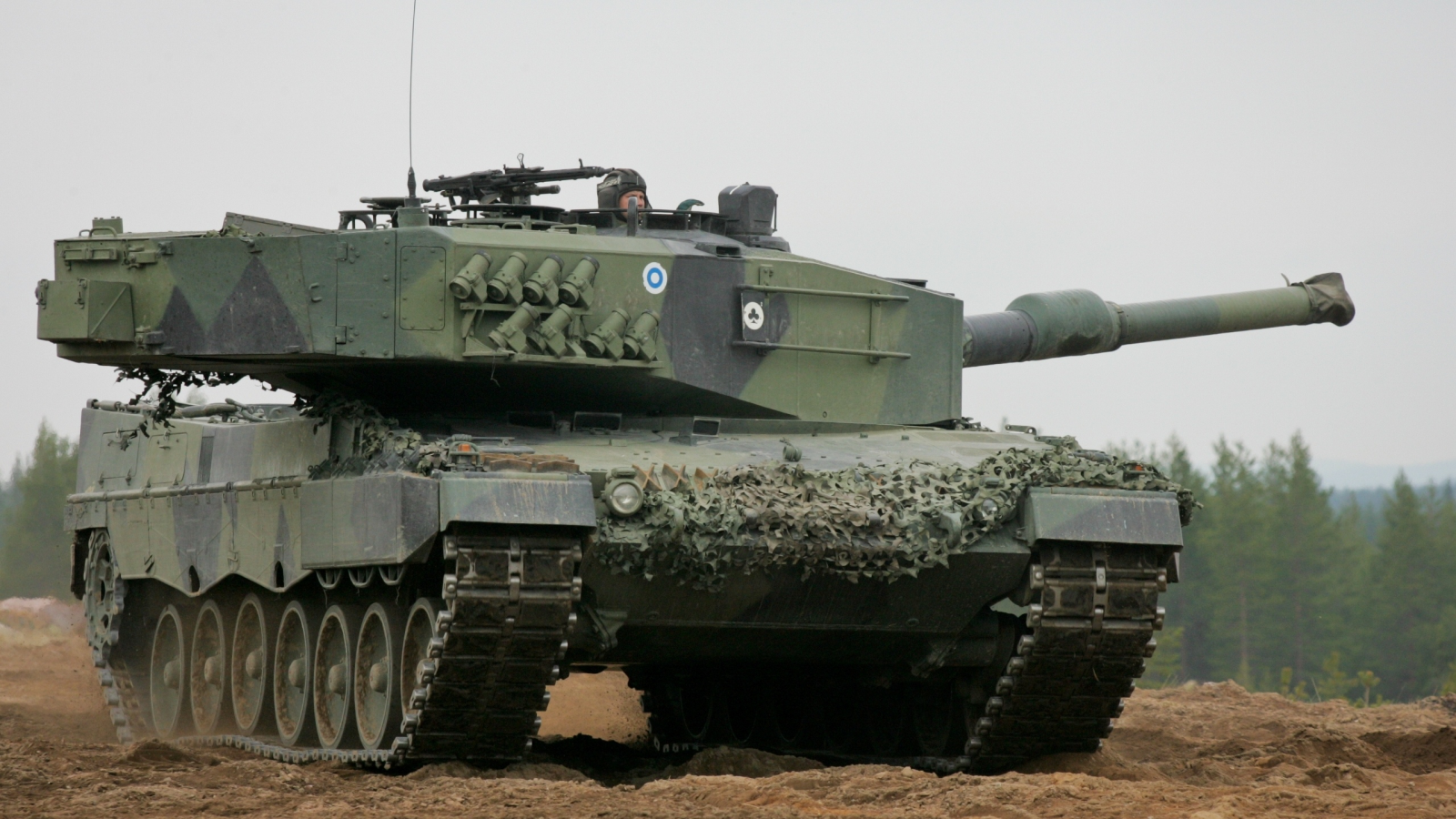 финляндия, мощь, леопард 2а4, танк