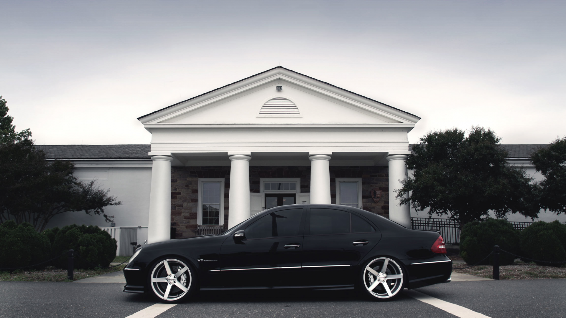 vossen, mercedes benz, black, amg, e class, w211