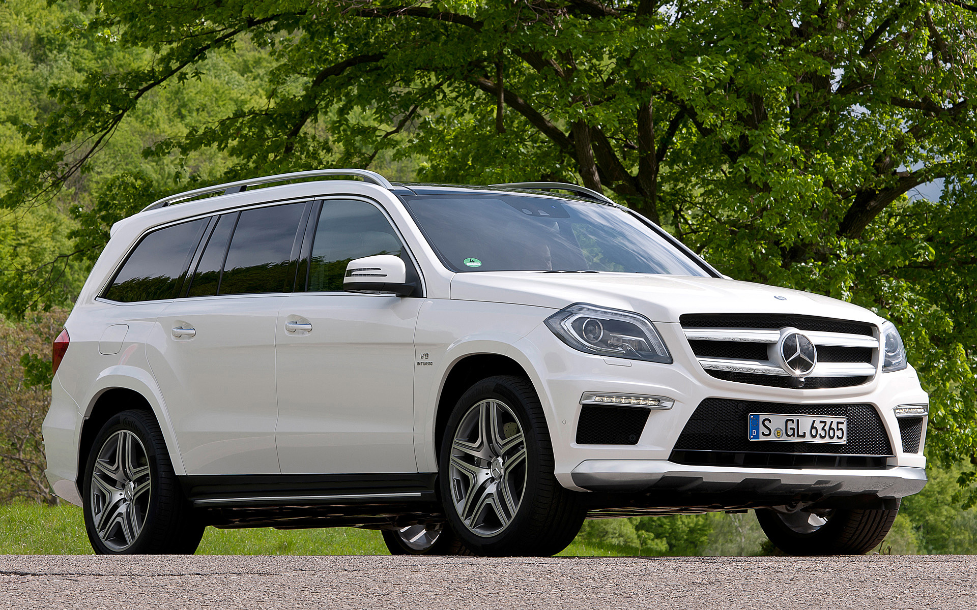 Дорога, зелень, авто, Mersedes-Benz-Gl63-AMG-2012