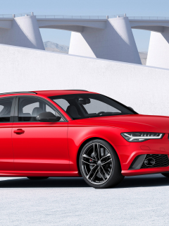 Audi, RS6, Front, Red, 2016