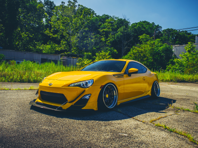 Scion, FR-S, Stance, Yellow, Low, Summer, Ligth