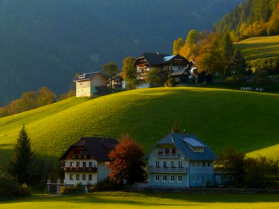 Австрия, горы, дома