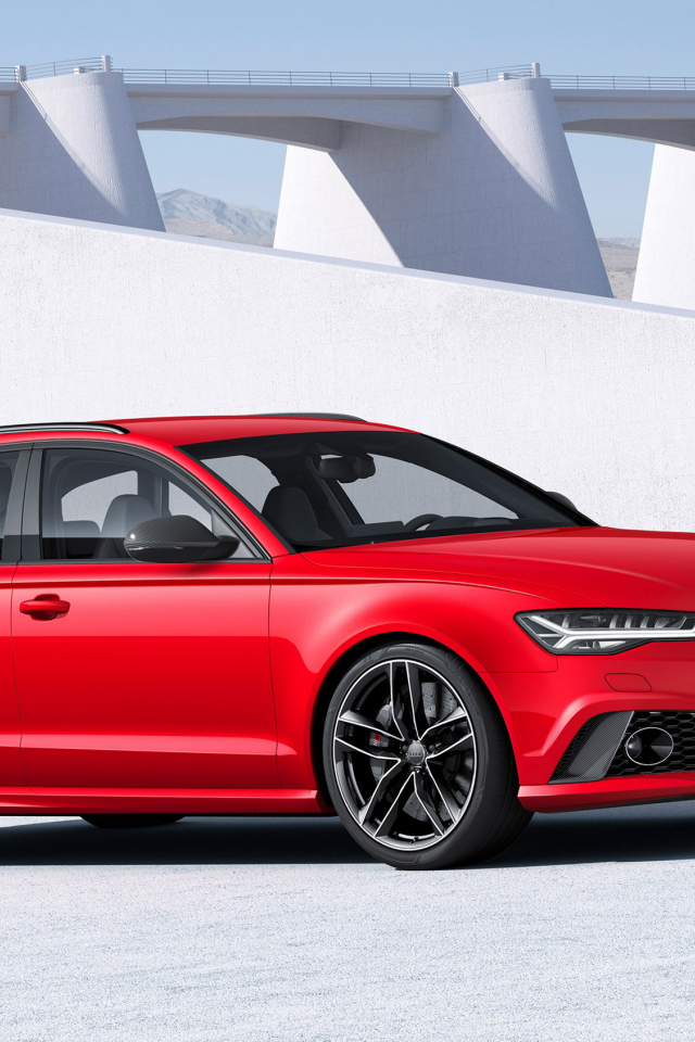 Audi, RS6, Front, Red, 2016