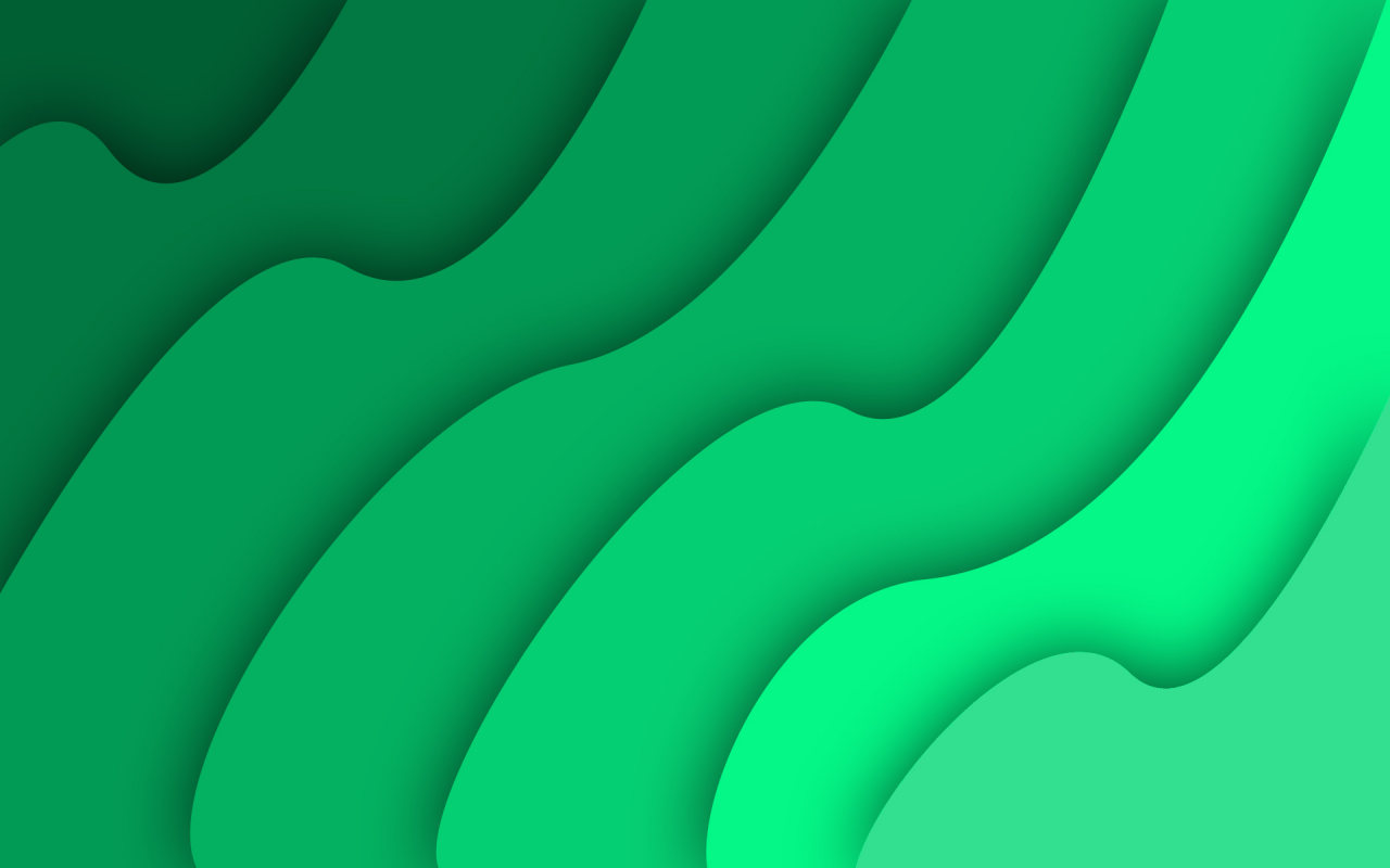 abstract, green, waves, simple, wave