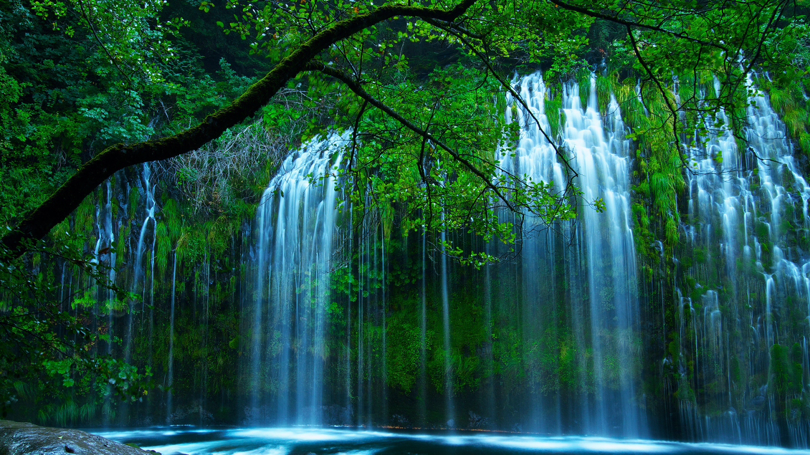 Водопад, красота, природа, вода, камни.