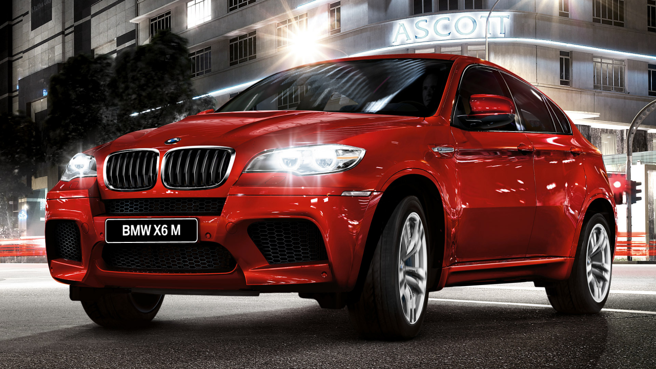 скорость, красный, ночь, джип, bmw, икс6, bmw x6, x6