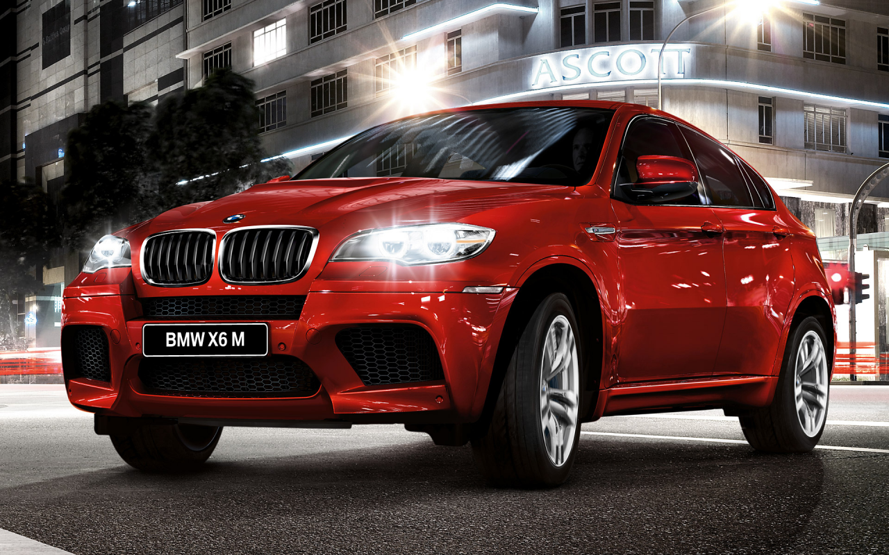 скорость, красный, ночь, джип, bmw, икс6, bmw x6, x6