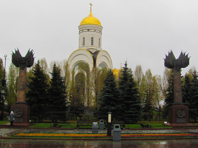 moscow, памятник, клумба, цветы, деревья