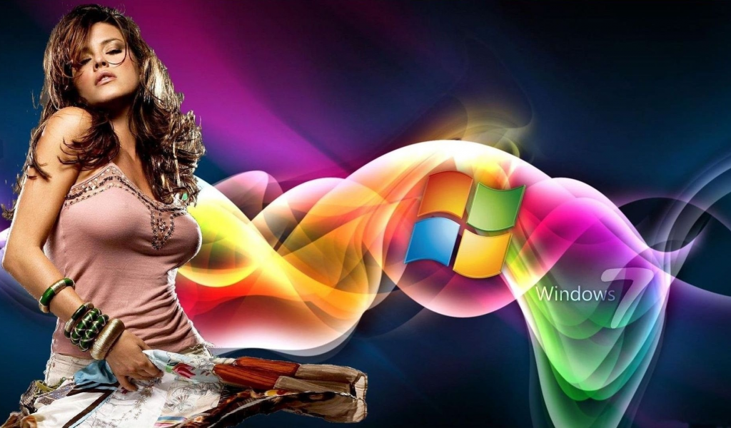 девушки, google, windows 7, alicia machado