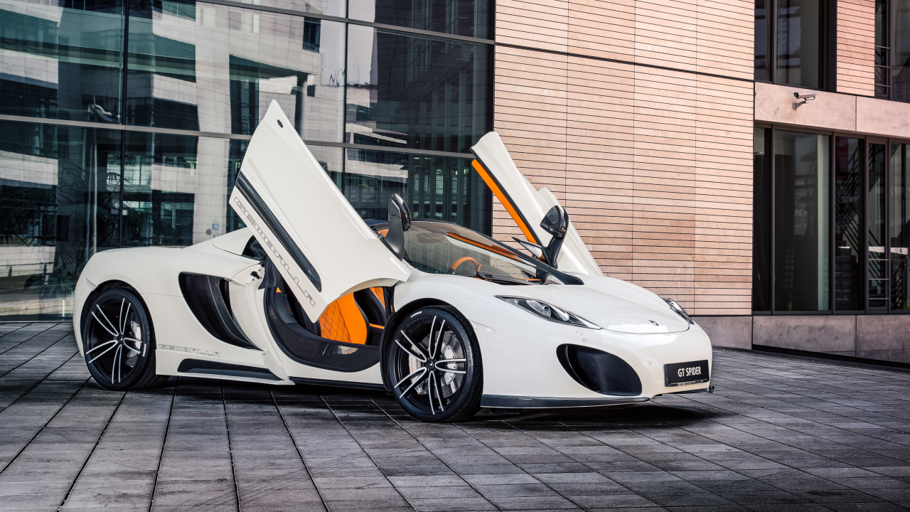 суперкар, двери, supercar, mp4-12c, mclaren, gt spider, gemballa