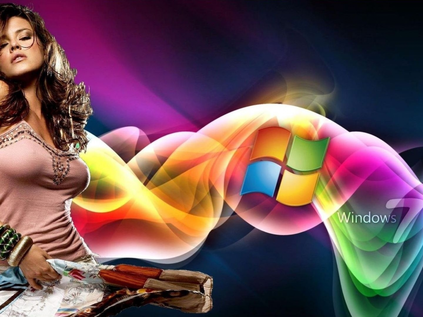 девушки, google, windows 7, alicia machado