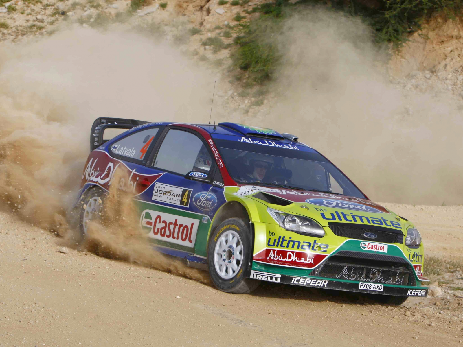 фокус, ford, пыль, rally, jari-matti latvala, focus, поворот, форд, wrc