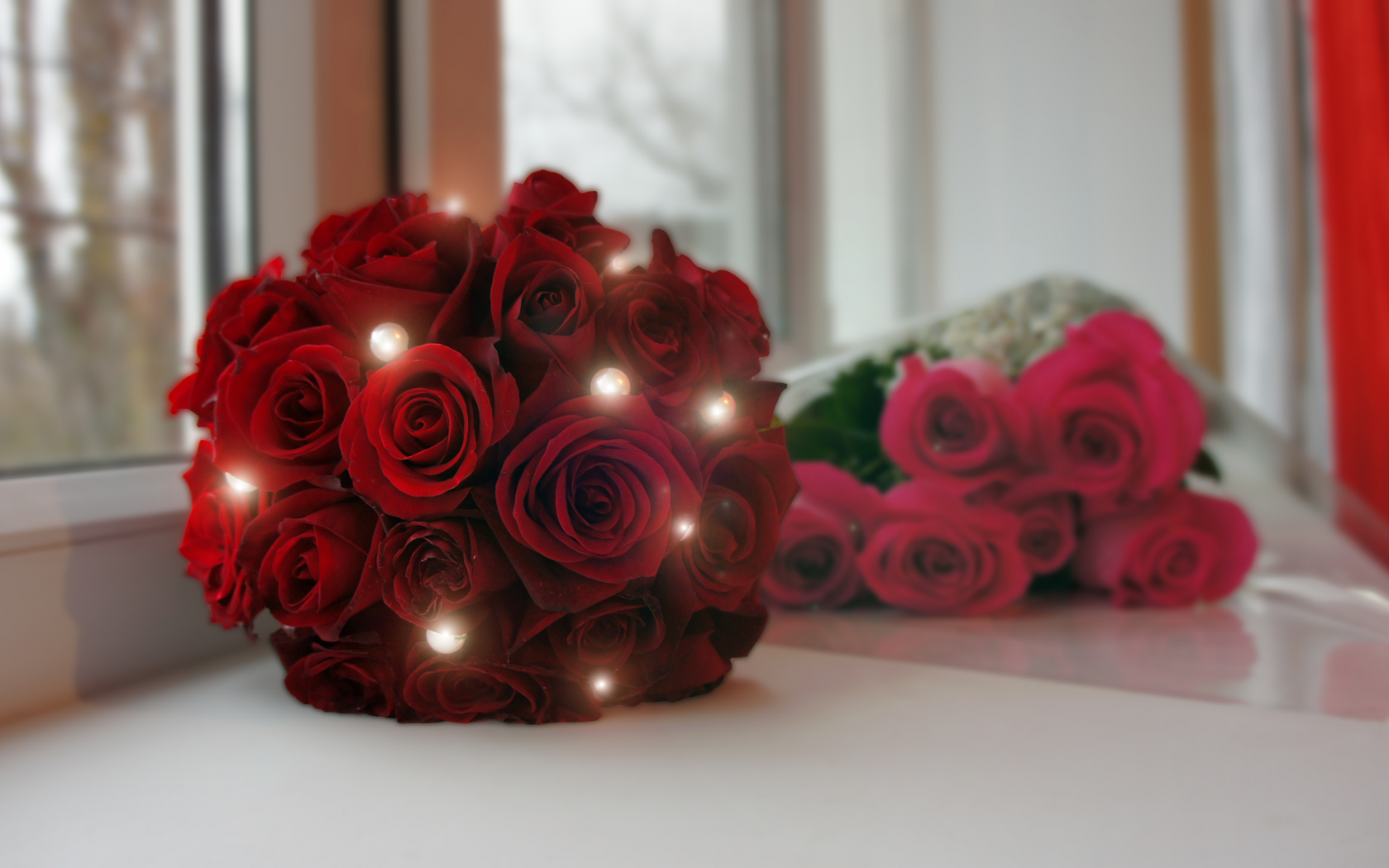 букет, розы, свадьба