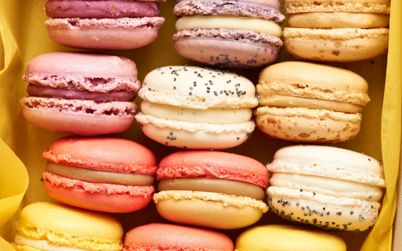 macaron, almond, cookies, dessert, sweet, colorful, макарун, десерт, печенье