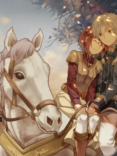девочка, мальчик, лошадь