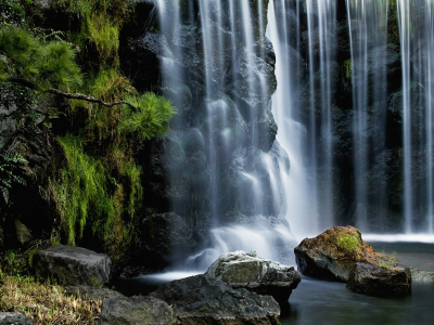 природа, водопад