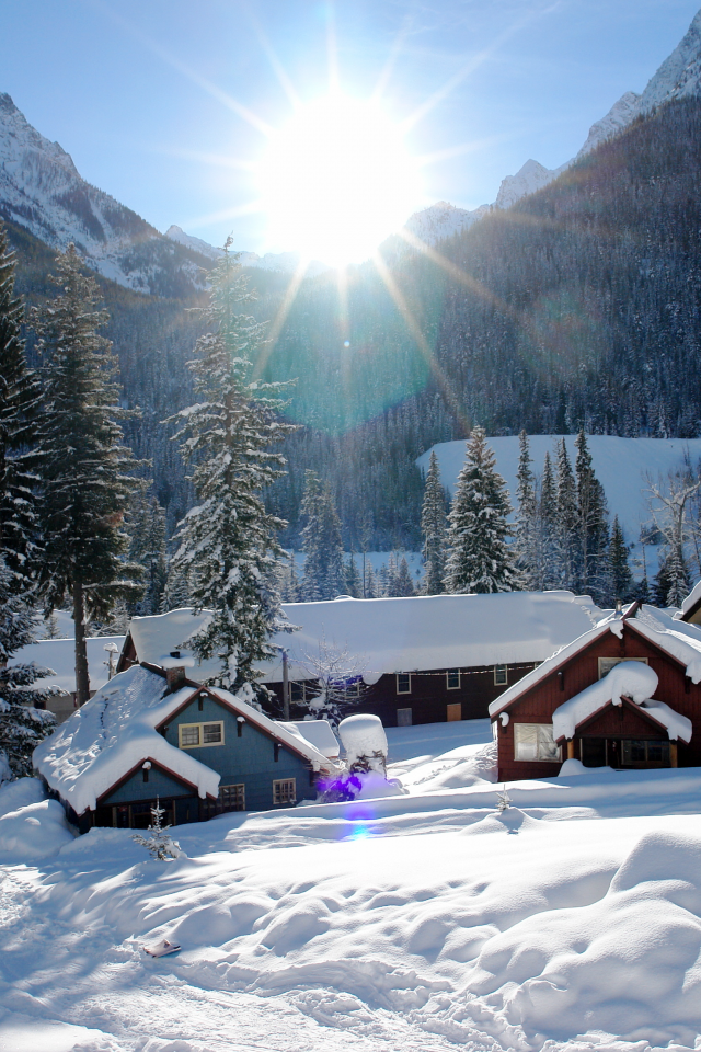 usa, winter, washington, holden village