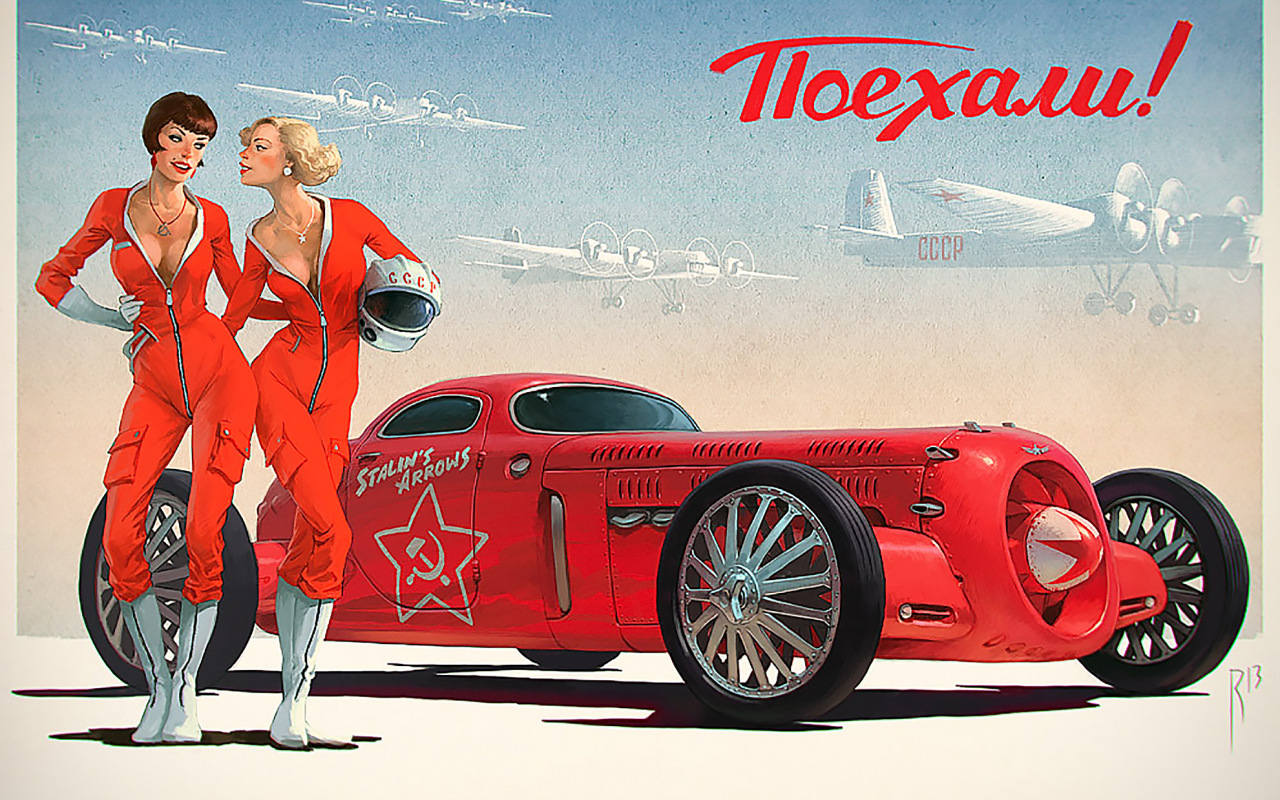 ussr, girls, sovietracers, waldemarkazak, soviet, racers, waldemar, kazak