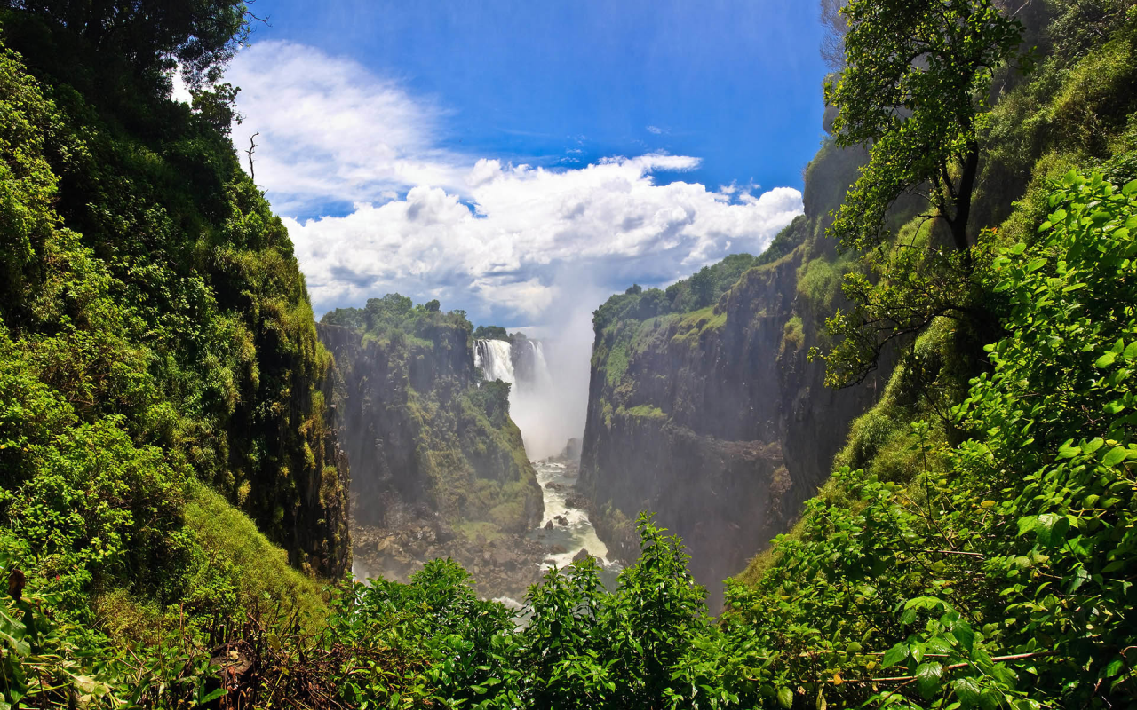 mount, waterfall, forest, park, green, water, see, beautiful, nature, lake, bridge, garden, sun, summer, sky, wide