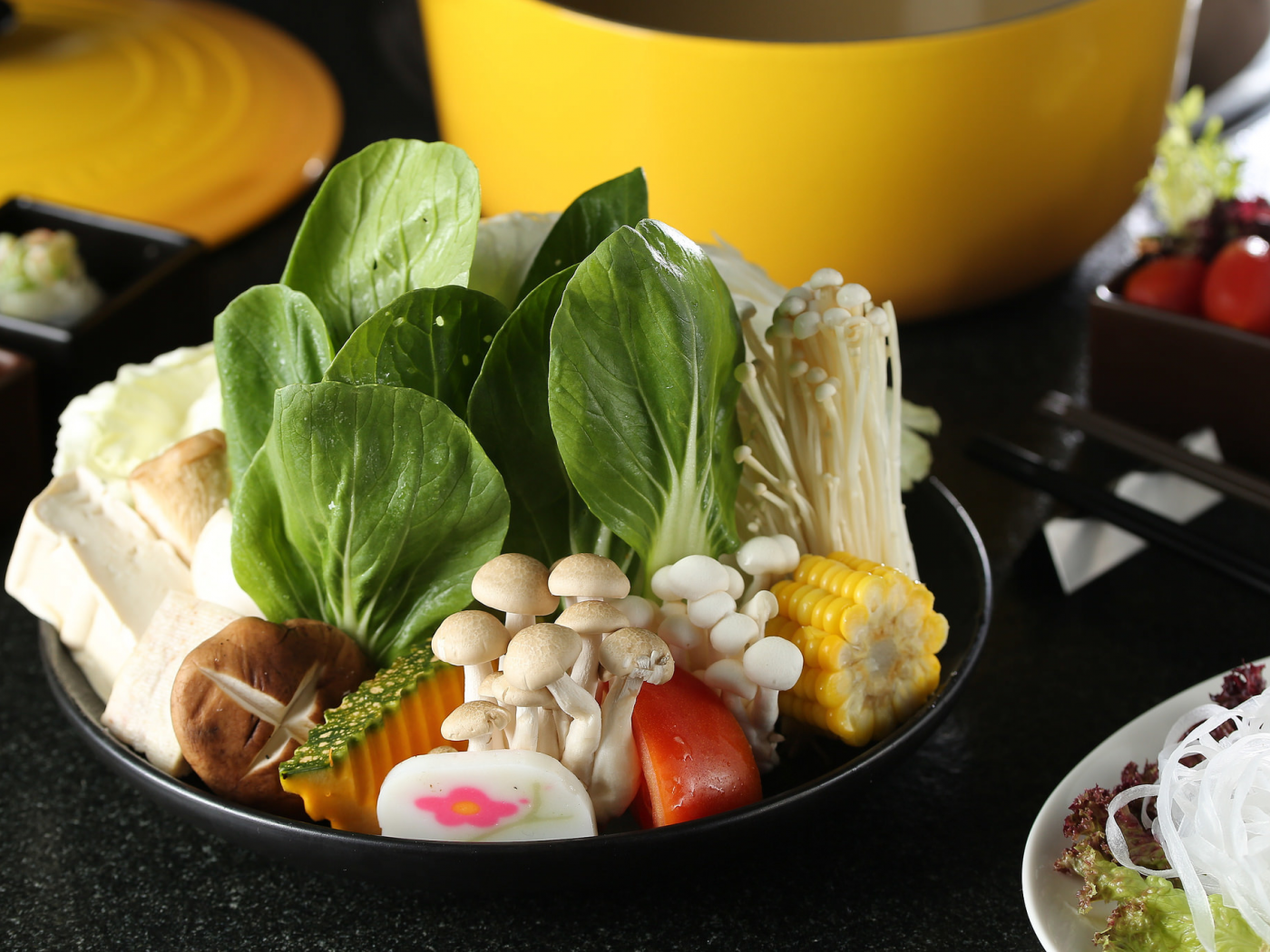 овощи, грибы, тайская кухня