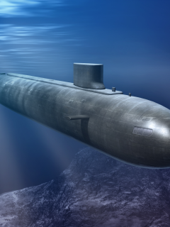 submarine, warship, ship, navy, ocean, sea, under, deep, blue, nuclear