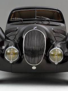 автомобиль, talbot, lago, t150css, figoni, falaschi, luxury, retro, sedan, 1938, car, room, sun, sky, dark, summer, see, front, indusrial, black, wide