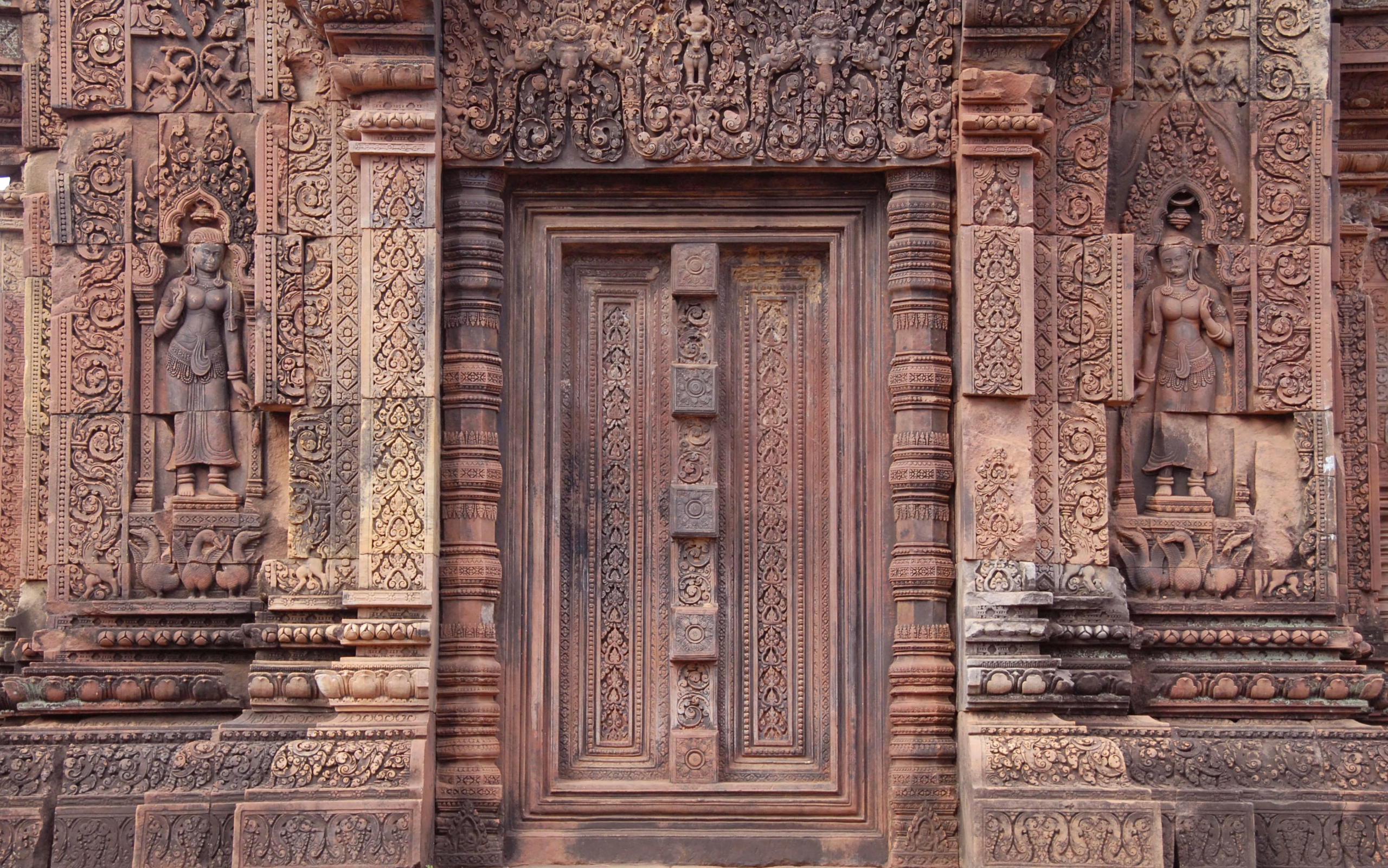 бантей срей, сиемип, камбоджа, архитектура, дверь