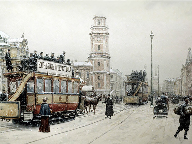 paint, st, petersburg, 1905, city, town, sun, nice, sky, smile, картина, санкт, петербург