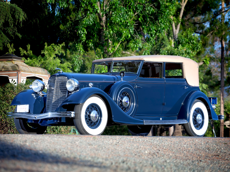 автомобиль, lincoln, model, kb, convertible, sedan, dietrich, retro, luxury, 1934, car, sun, sky, summer, see, indusrial, blue, wide