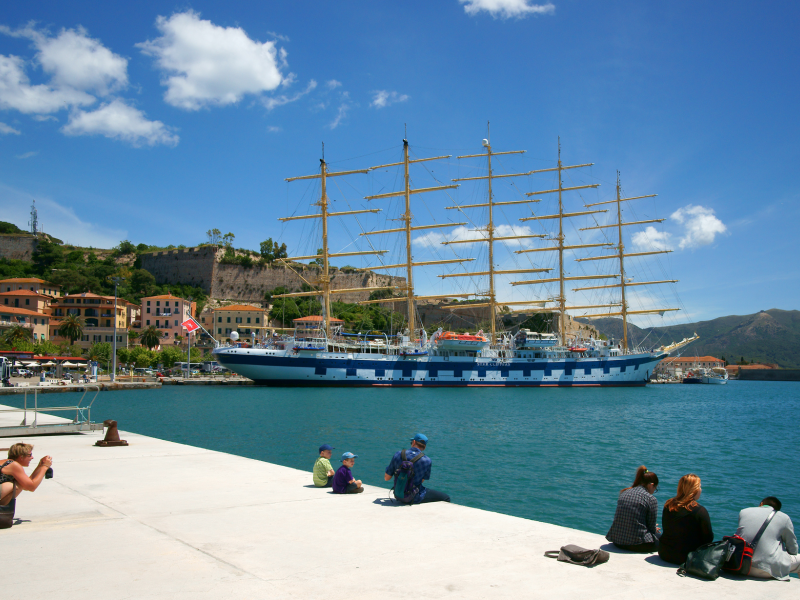 portoferraio, royal clipper, портоферрайо, italy, elba island, tuscany, тоскана