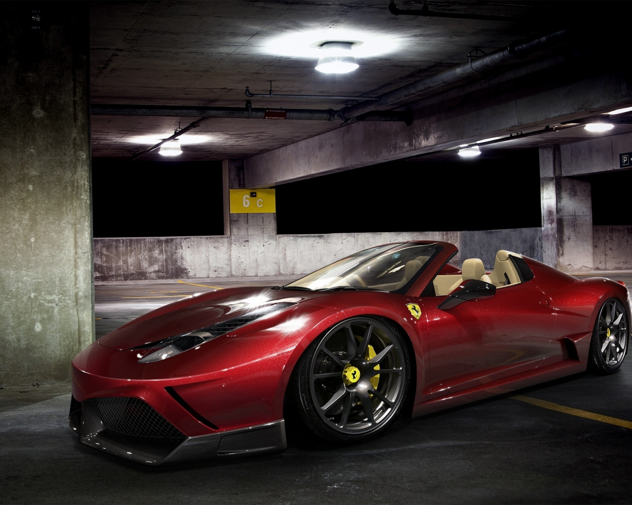 spider, parking, car, supercar, red, ferrari, night, 458, феррари, avto, спайдер