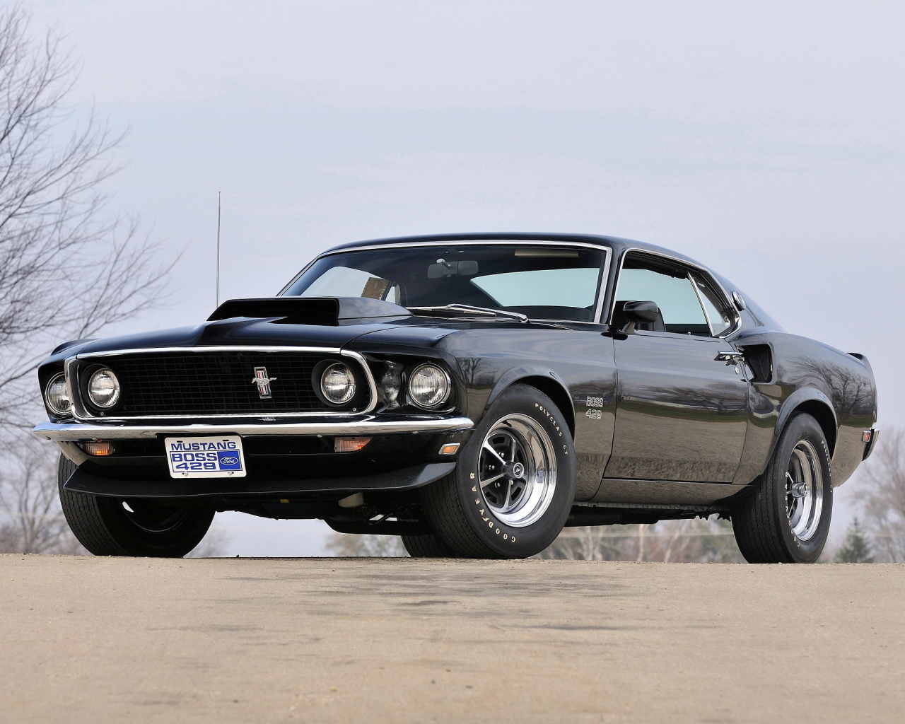 mustang, ford, мустанг, boss, мускул кар, 1969, muscle car, black, форд, 429
