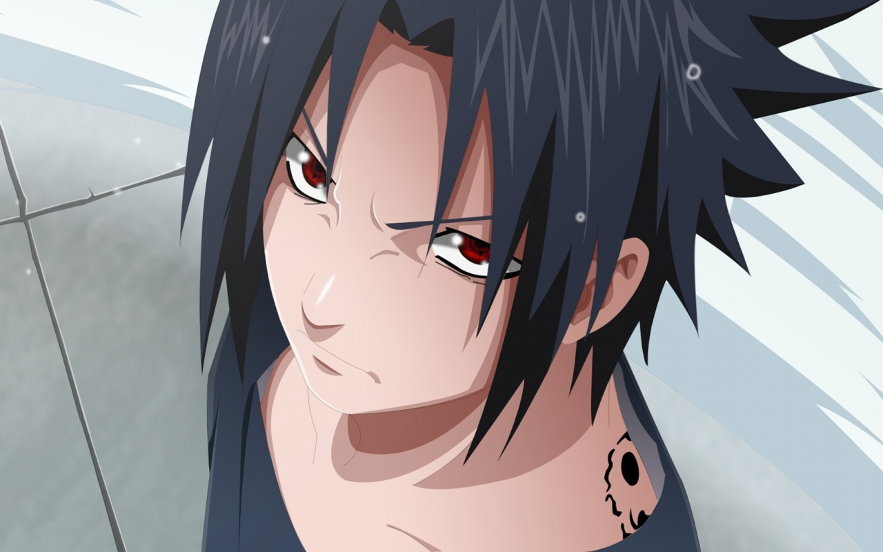 uchiha sasuke, sharingan, naruto shippuden